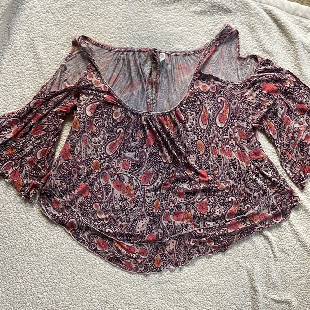 Free People Cold Shoulder Top